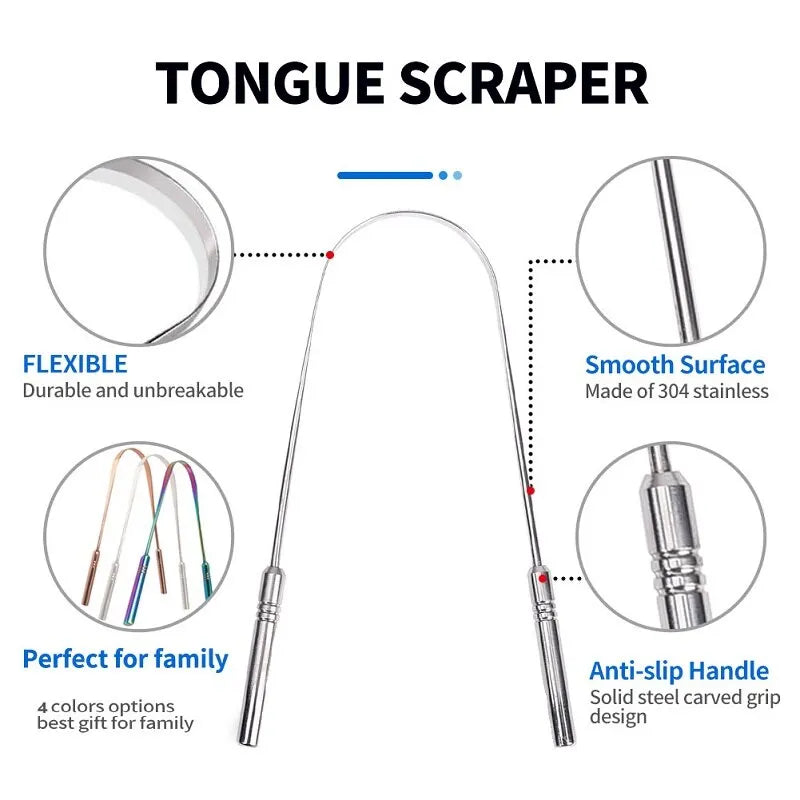 Stainless Steel Tongue Scraper